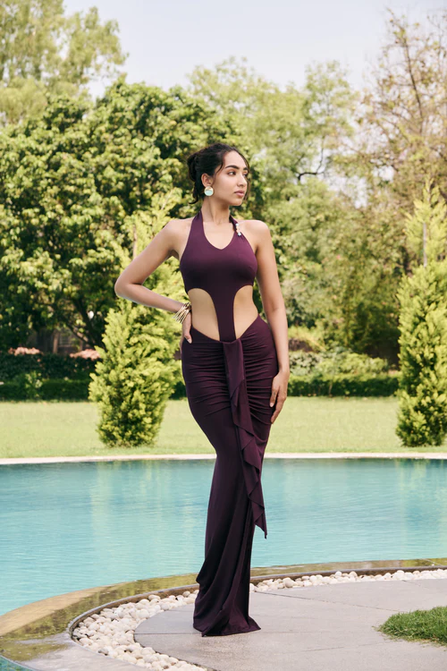 Sona Mart Plum Modal Coord Set3