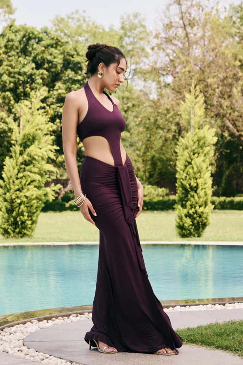 Sona Mart Plum Modal Coord Set6