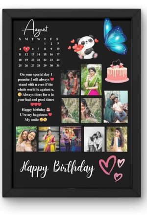 Customized Photo Frames With Photo Upload, Personalised Wall Room And Home Decor Gift Best Modal